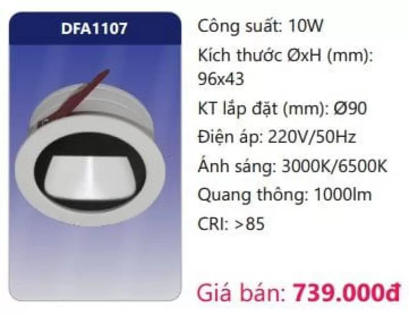 Đèn LED âm trần trang trí DFA1107