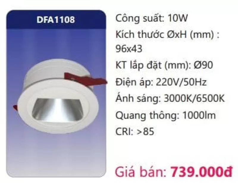 Đèn LED âm trần trang trí DFA1108