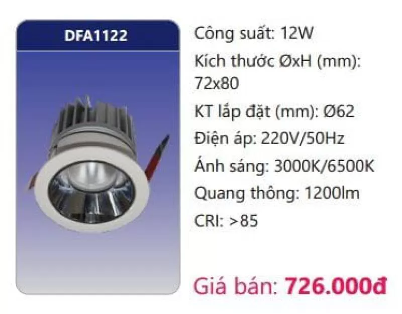 Đèn LED âm trần trang trí DFA1122