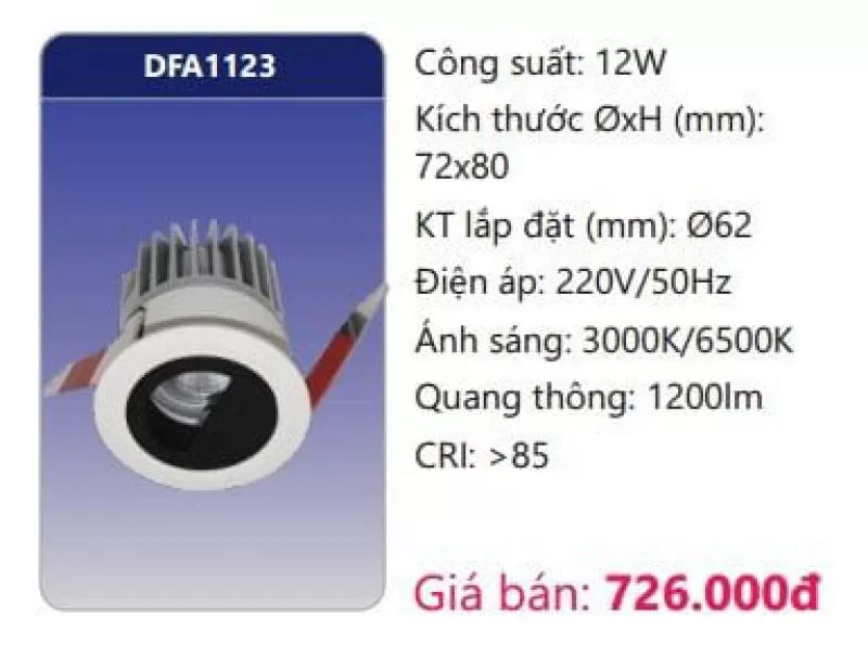 Đèn LED âm trần trang trí DFA1123