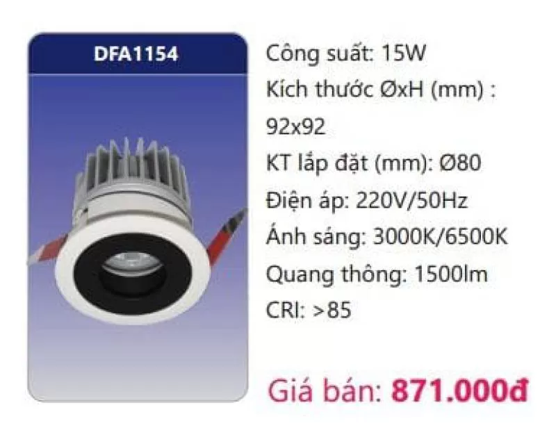 Đèn LED âm trần trang trí DFA1154