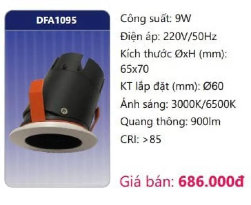 Đèn LED âm trần trang trí mini DFA1095 