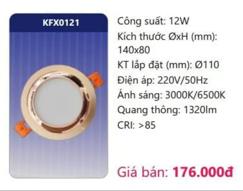 Đèn LED downlight âm trần trang trí KFX0121