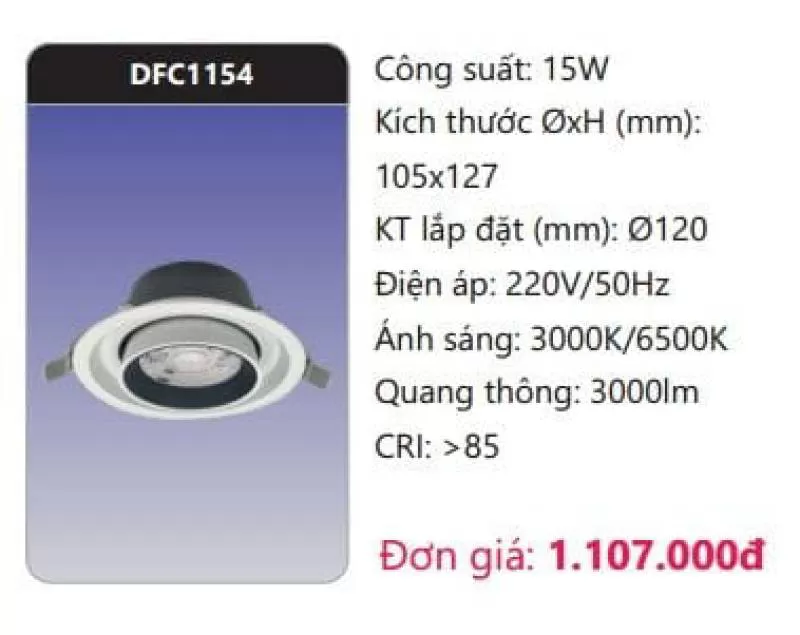 Đèn LED downlight chiếu điểm DFC1154 