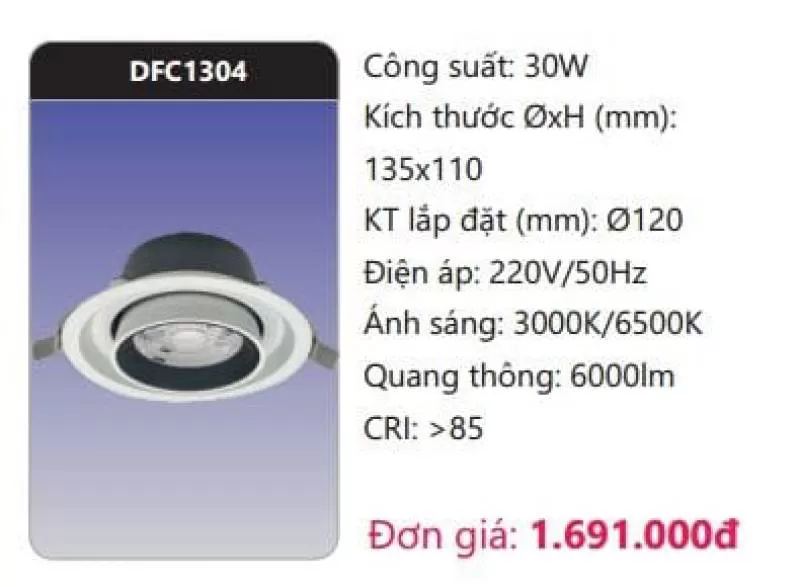 Đèn LED downlight chiếu điểm DFC1304 