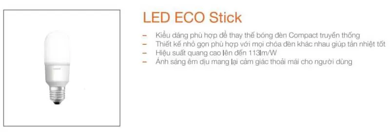 Đèn LED ECO STICK 9W