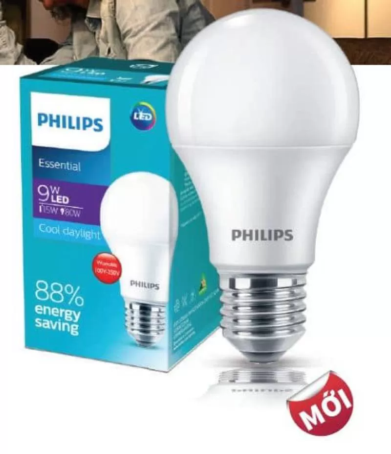 Đèn Led bulb Essential 3W E27 6500K/3000K 230V A60