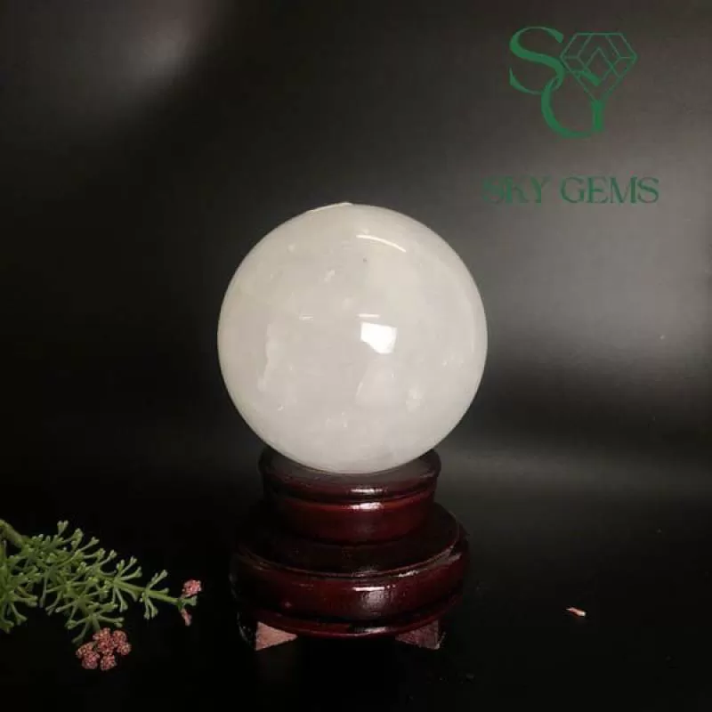 Quả Cầu Thạch Anh Trắng 646g