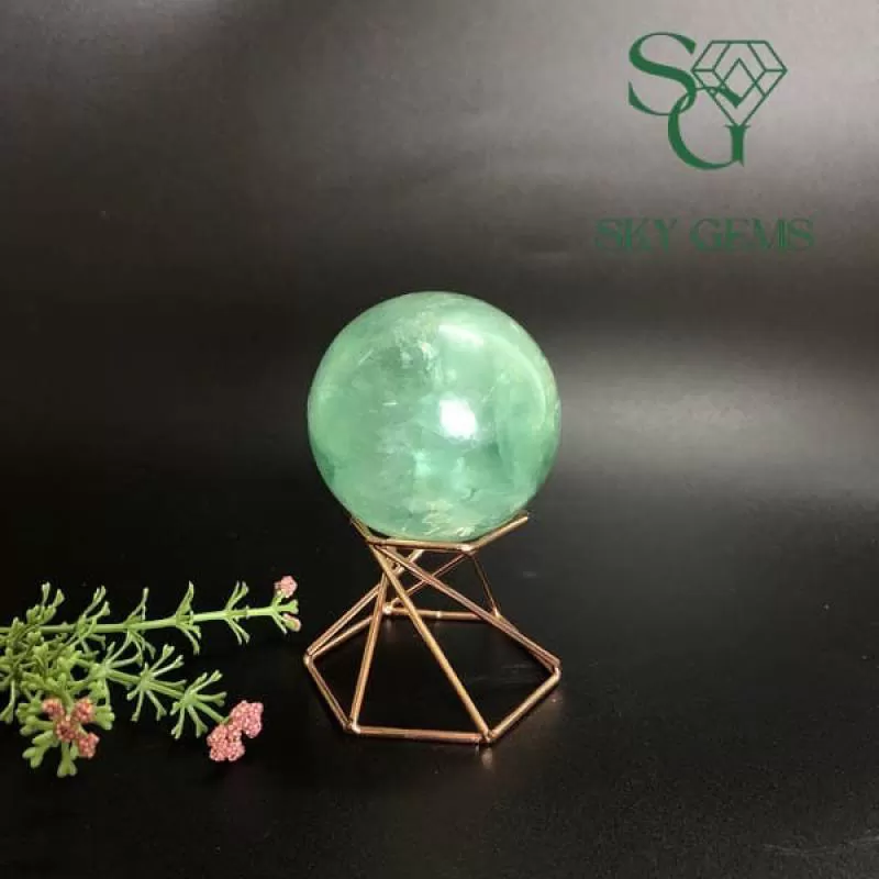 Quả Cầu Fluorite Xanh Ngọc 262g