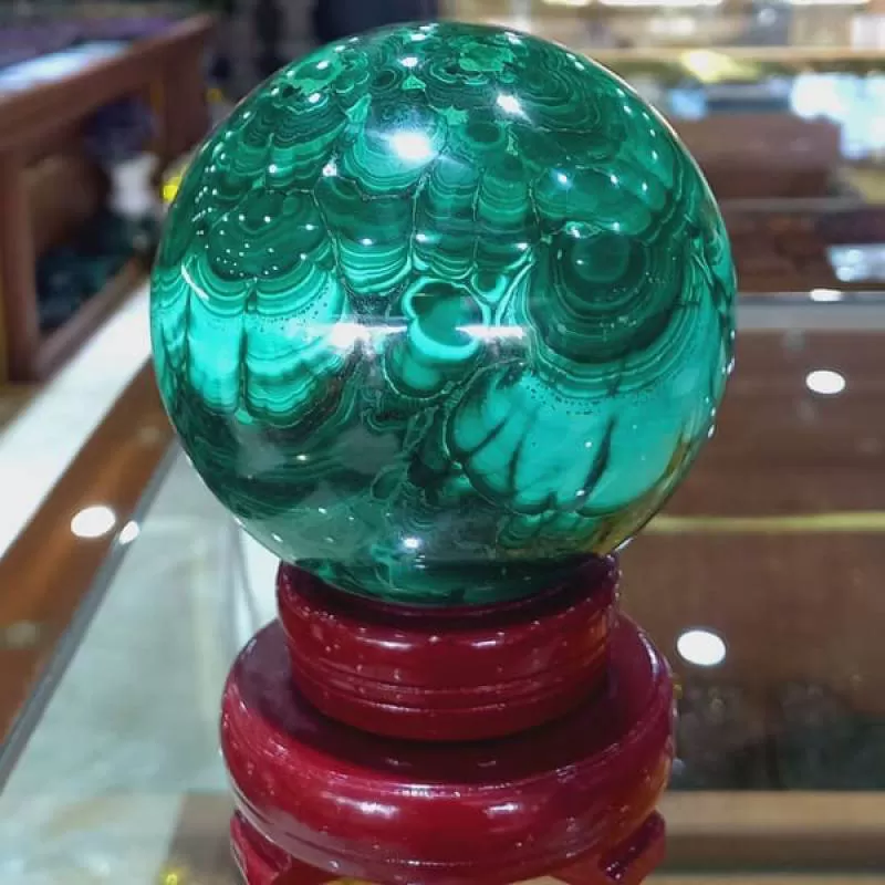 Quả Cầu khổng tước Malachite 2.09kg