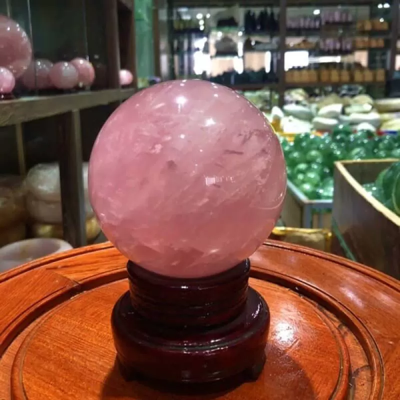 Quả Cầu Thạch Anh hồng 1,5kg 