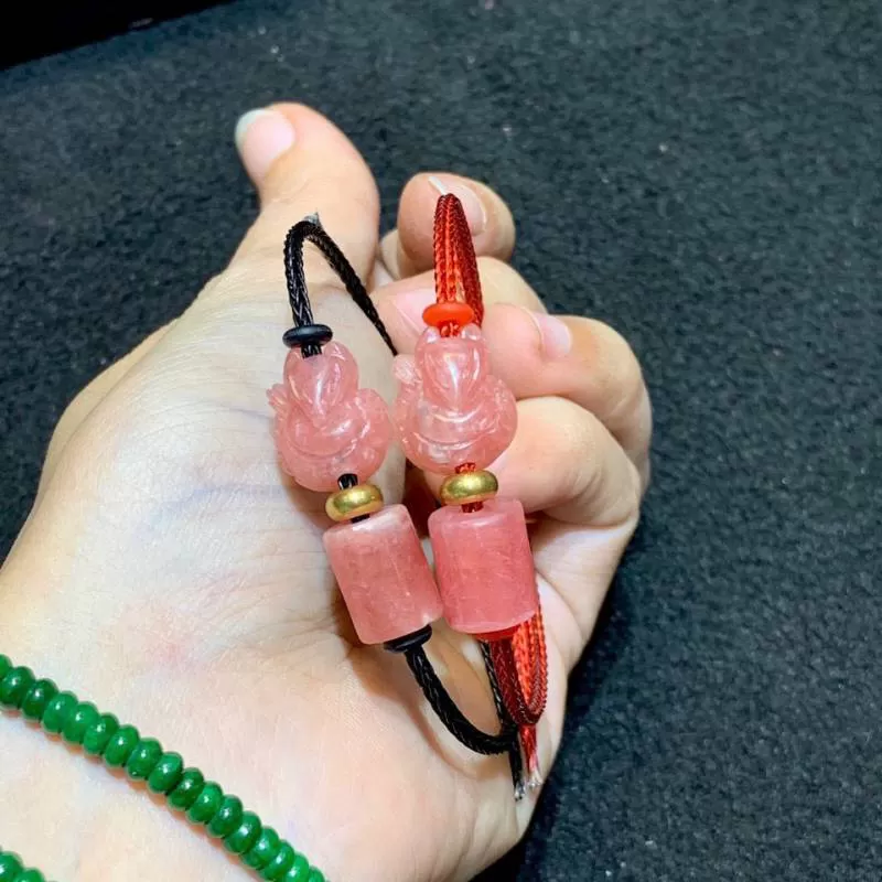 Lắc Tay Hồ Ly Mix Lu Thống Đào Hoa
