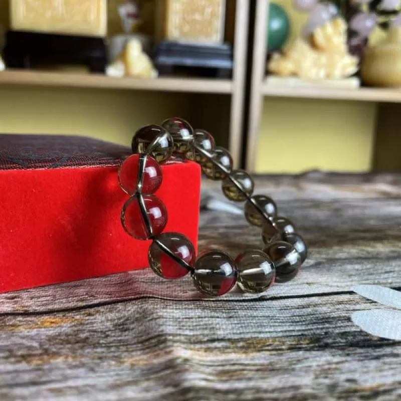 Vòng Tay Nam Thạch Anh Khói 14mm 