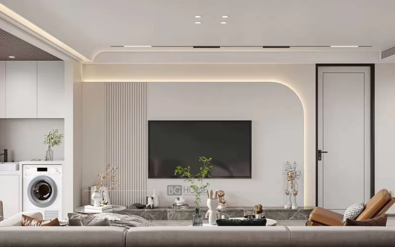 Mẫu vách tivi phòng khách hiện đại BG-VTV-008
