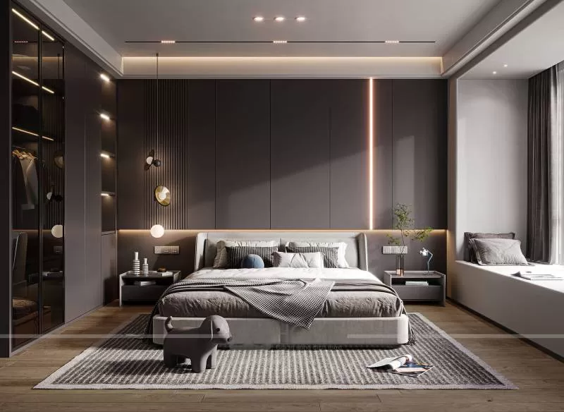 Mẫu thiết kế nội thất phòng ngủ hiện đại BG-PN-018