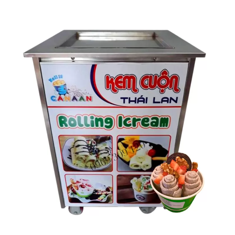 Máy Làm Kem Cuộn Thái Lan MC 37cm 