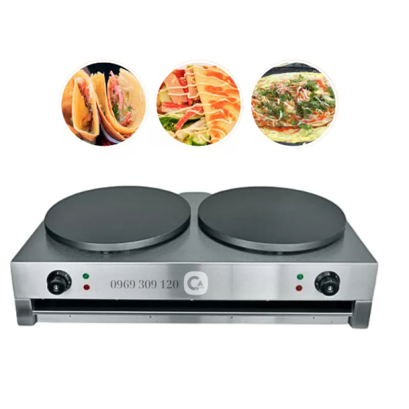 Máy Làm Bánh Crepe Chảo Đôi