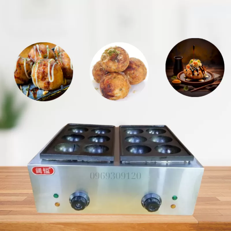 Máy Làm Bánh Bạch Tuộc Takoyaki Khổng Lồ Dùng Điện YR1