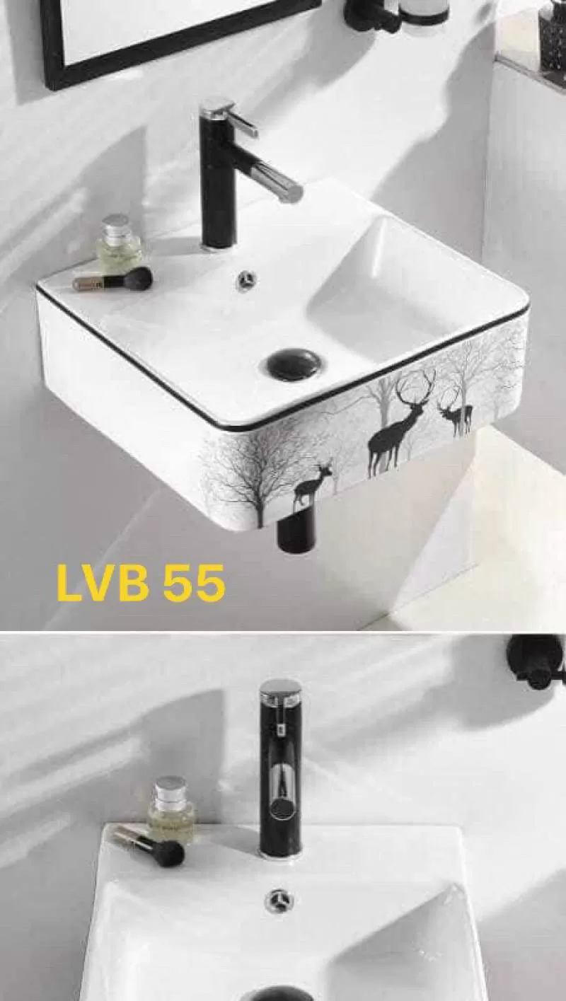 Chậu treo tường hoặc đặt bàn đá homaya55-kt 41-41