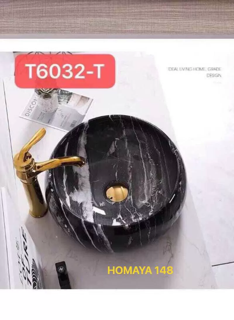 Chậu rửa mặt màu đen 148