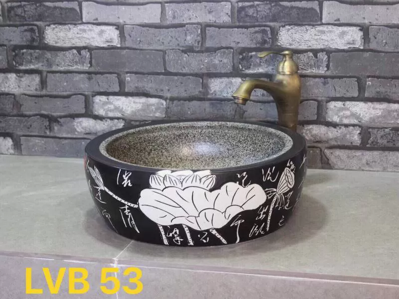 chậu lavabo gốm homaya 53