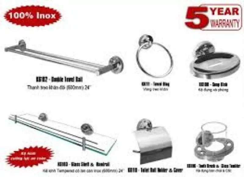 Bộ phuk kiện 6 món đế âm PK 05
