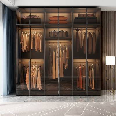 Tủ Quần Áo Cánh Kính Gỗ Công Nghiệp Khung Nhôm Xingfa Cao Cấp Giá Rẻ