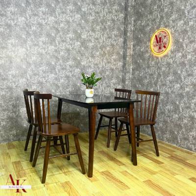Bàn Ăn Phòng Bếp Gỗ Cao Su Hiện Đại Giá Cả Phải Chăng