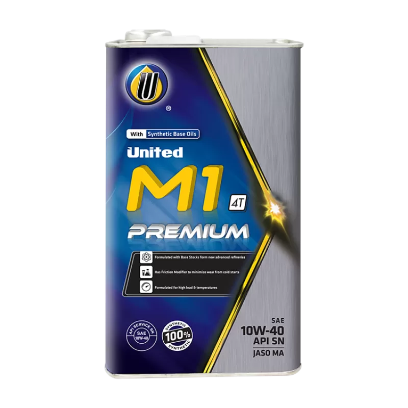 Nhớt Xe Máy United M1 Premium SAE 10W40 API SN