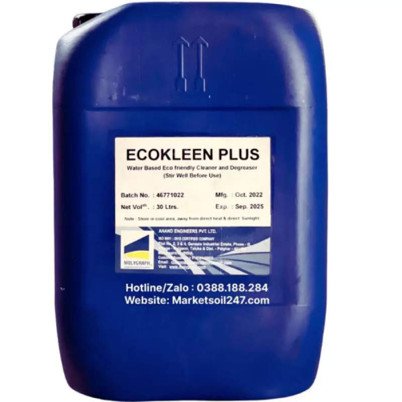 Chất tẩy rửa dầu mỡ Molygraph Ecokleen Plus - GIÁ TỐT NHẤT