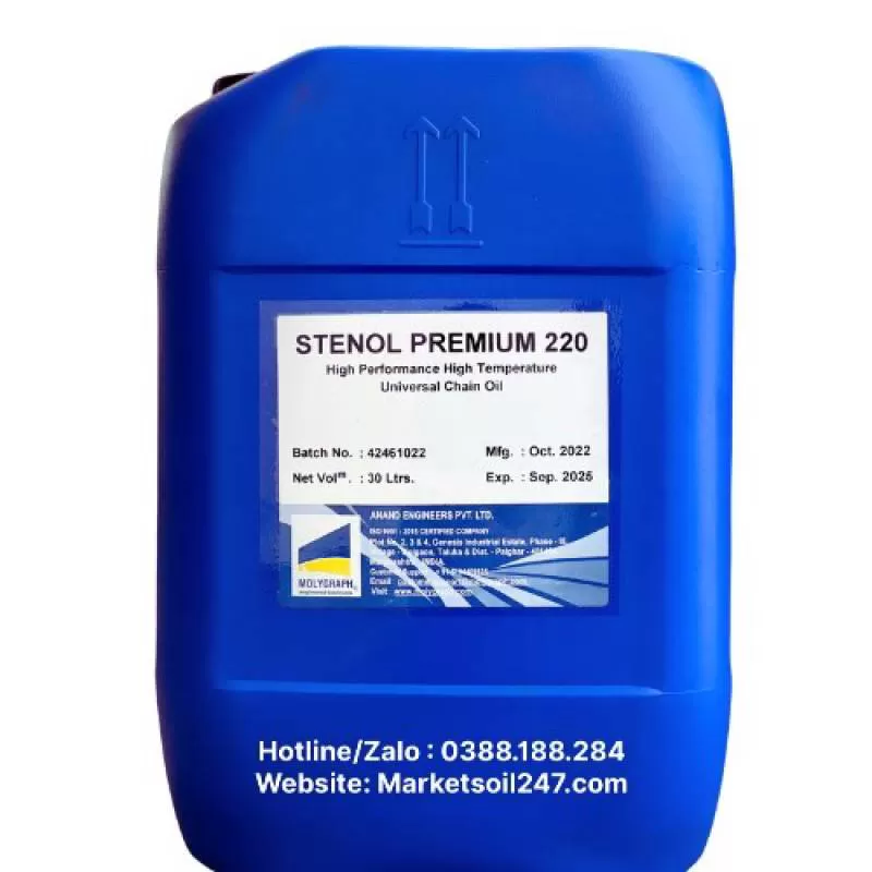 Dầu Xích Chịu Nhiệt Molygraph Stenol Premium 220 - GIÁ RẺ