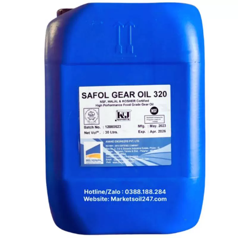 MOLYGRAPH SAFOL GEAR OIL 320 -Gía rẻ -Chất Lượng -NĐA