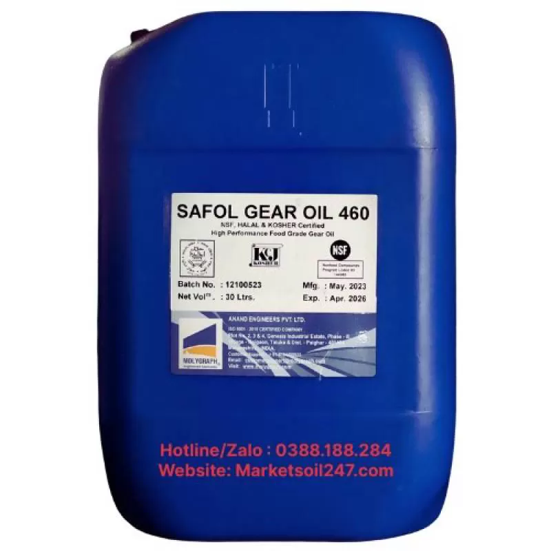 MOLYGRAPH SAFOL GEAR OIl 460 - Gía rẻ-Chất Lượng - NĐA