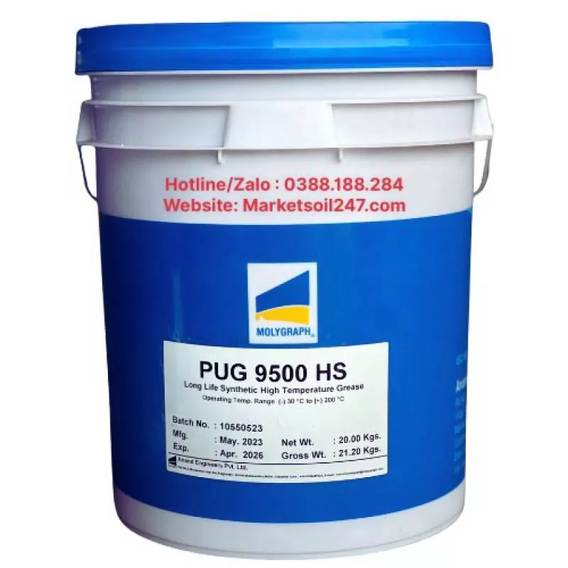 Mỡ Chịu Nhiệt 200 Độ Molygraph PUG 9500 HS- Chính hãng
