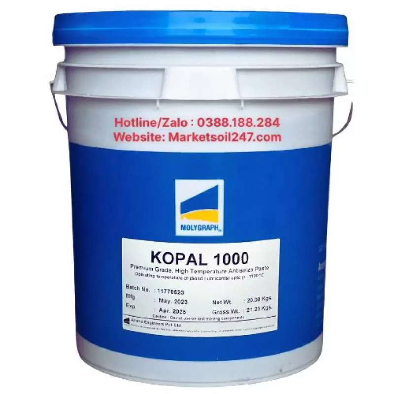 Mỡ Chịu Nhiệt Molygraph Kopal 1000 - ( 1100℃ ) - Giá tốt