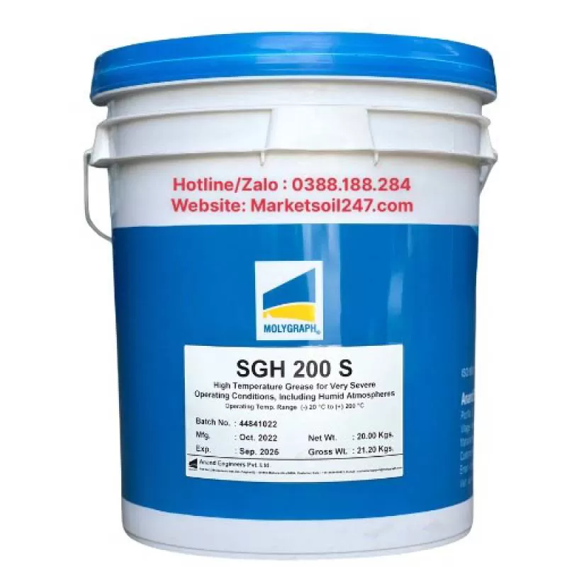 Mỡ Chịu Nhiệt 200 Độ MOLYGRAPH SGH 200S