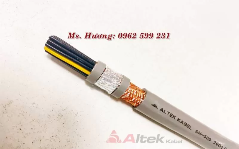 Giá mới tháng 6/2024) Cáp điều khiển Altek kabel 20 lõi 1,0mm2 có lưới chống nhiễu. - Huongkabel.com