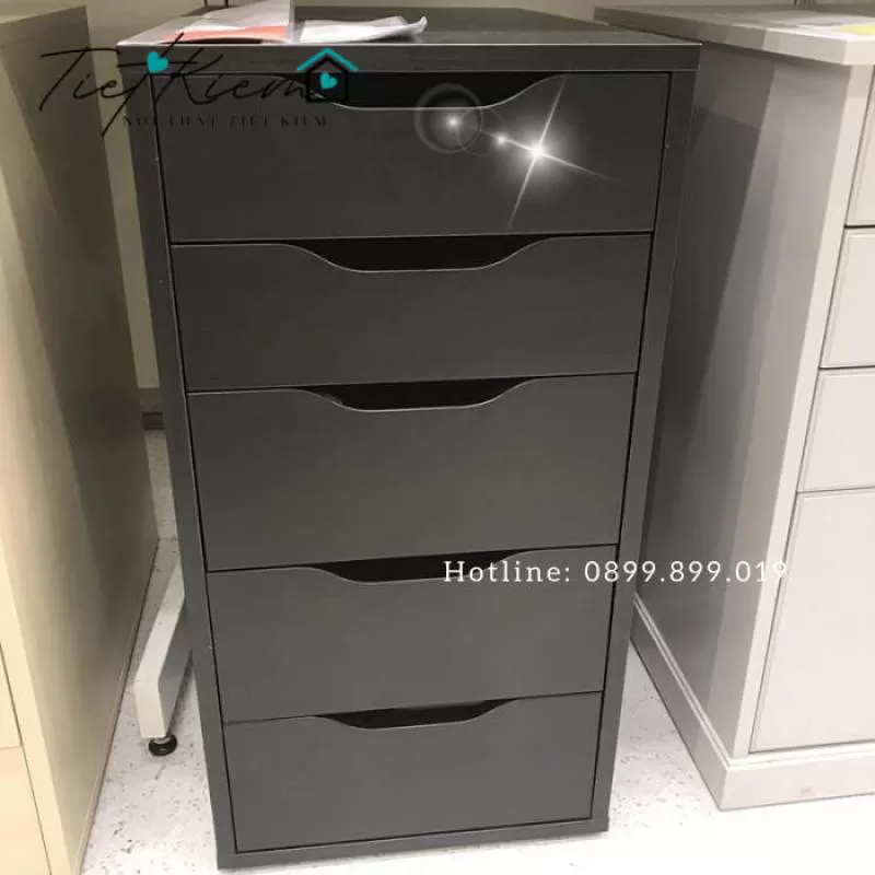 Tủ IKEA 5 Ngăn Màu Đen - Thiết Kế Tinh Tế, Chất Lượng Cao