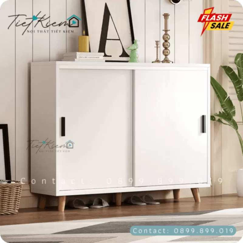 Tủ Giầy Cửa Lùa Gỗ Đẹp, Chất Lượng Cao, Thiết Kế Thông Minh 