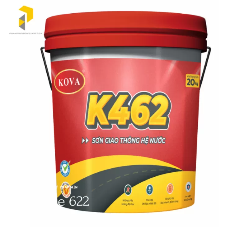Kova K462 - Sơn kẻ đường cho bê tông nhựa, bê tông xi măng, sơn tấm chắn con lươn