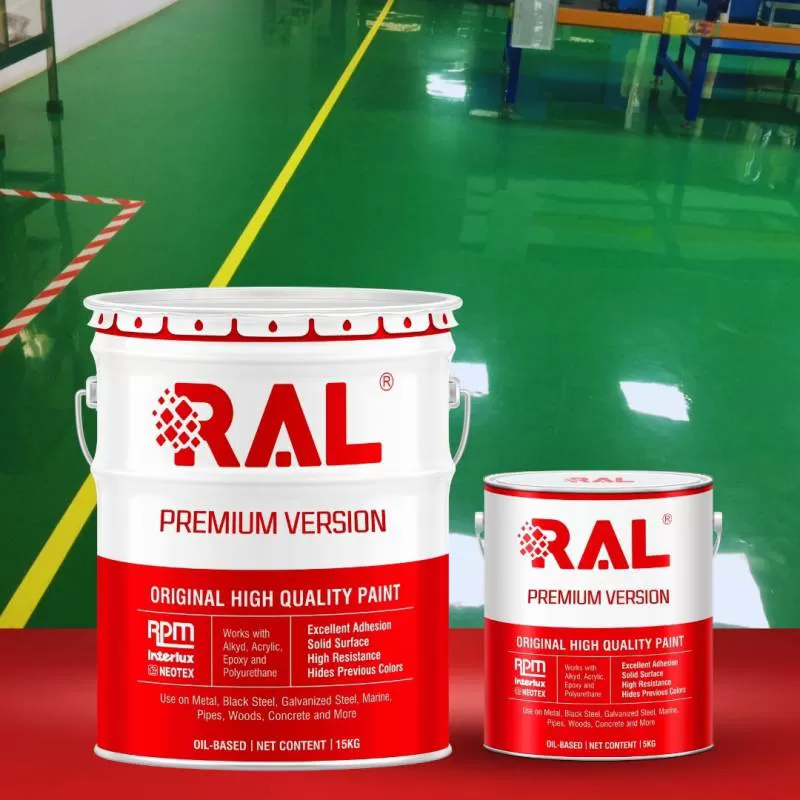Sơn sàn 2 in 1 Ral floor 5KG Sơn lót & phủ 2 trong 1, bền đẹp, chống mài mòn chính hãng