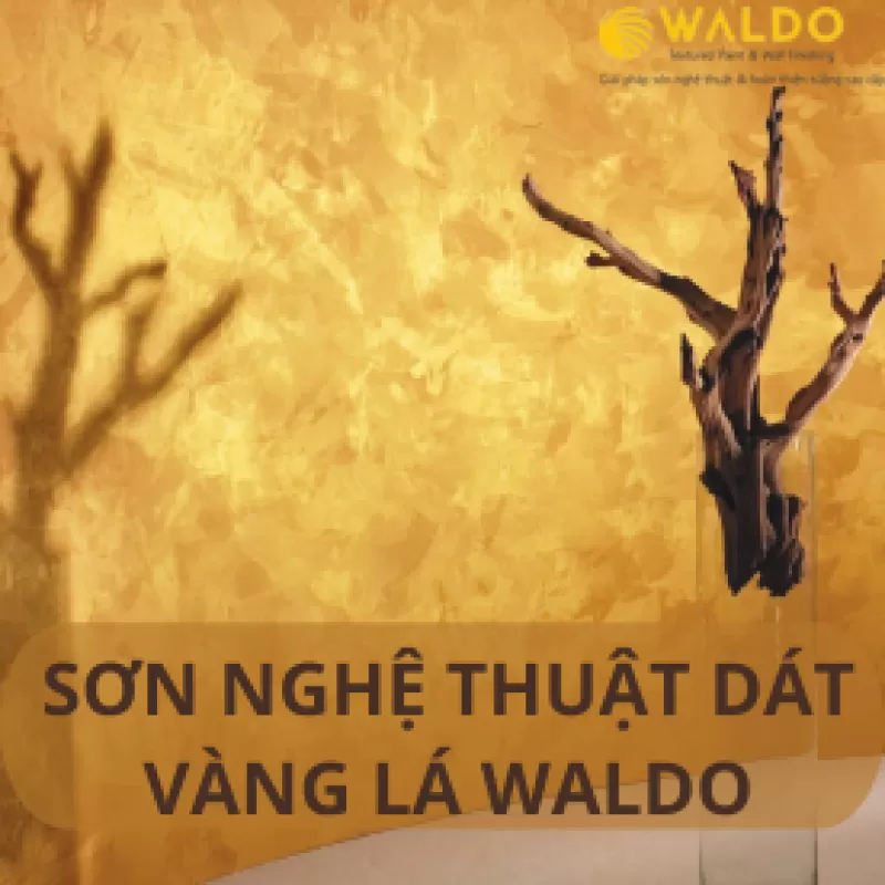SƠN NGHỆ THUẬT DÁT VÀNG LÁ WALDO