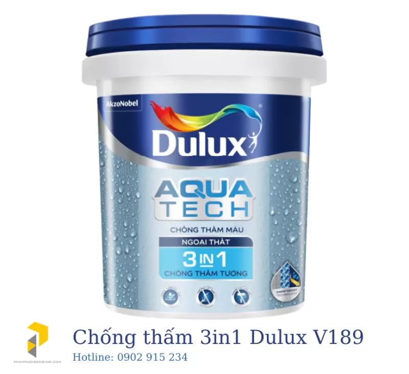 Chất chống thấm cao cấp DULUX AQUATECH 3IN1 V189 (20Kg)
