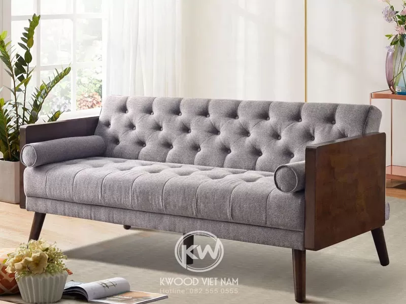 Ghế sofa giường tay vịn bọc nệm – SF138