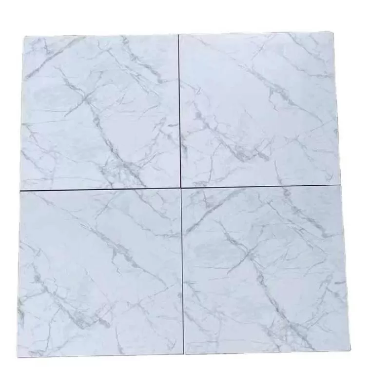 Hot Sale 600x600 Carrara White Velvet Surface  Porcelain Floor Tiles for Floor Standard White Marble Ceramic Tiles
