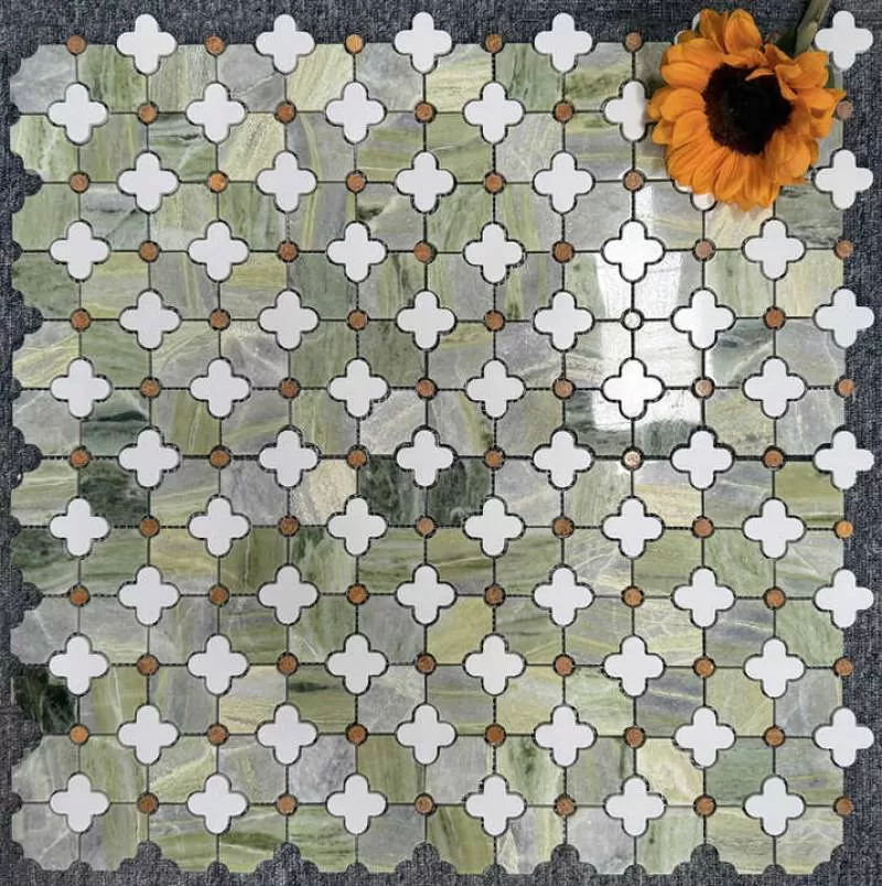 Mixed LMosaic Stone for Interior Wal Parquet Feature for Indoor Villa Apartment Decorations with Graphic Design Solution 
