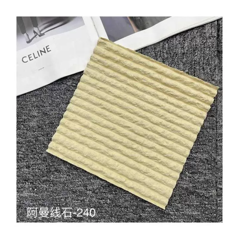 3D Wave Stone Grain Decoration Flexible Stone Panels Exterior Wall Panel Tile 