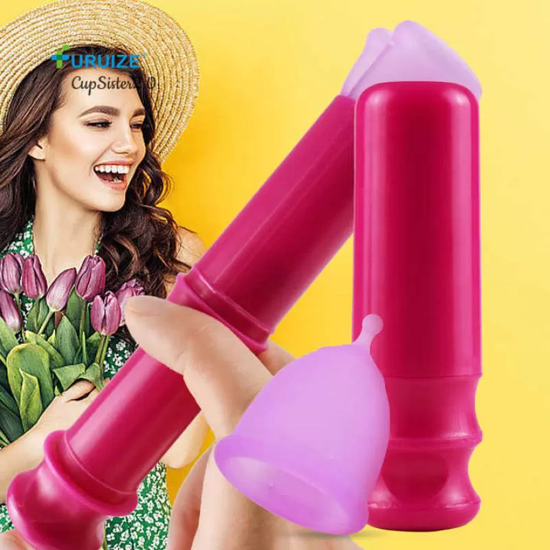 Furuize Reusable Medical Grade Plastics Menstrual Cup Applicator 2.0 Period Cups Applicator