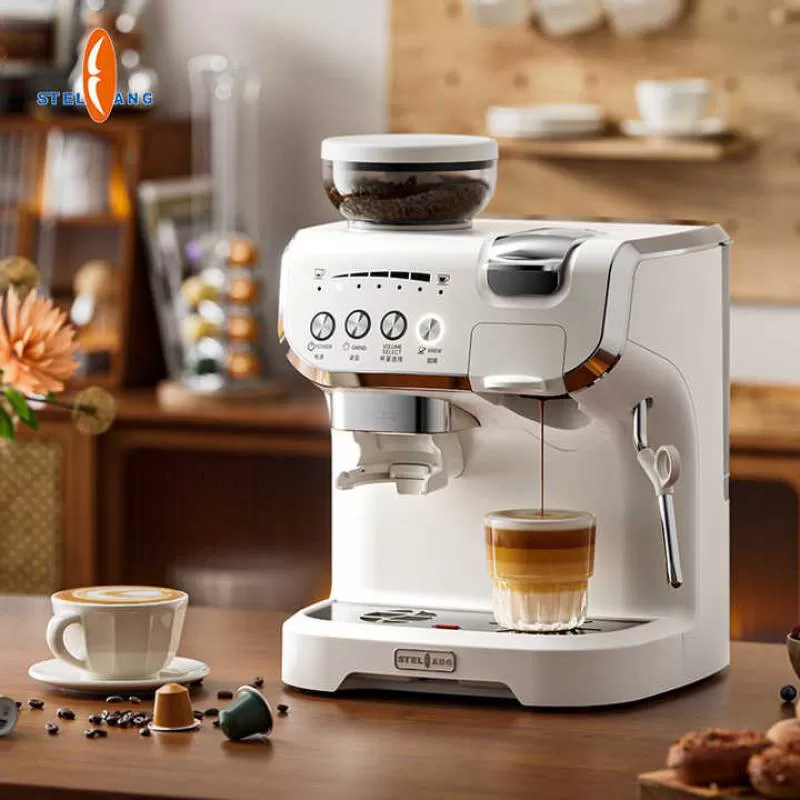 OEM 3 in 1 Private Label Instant Np Multi Capsule Coffee Maker with Grinder and Milk Frother 