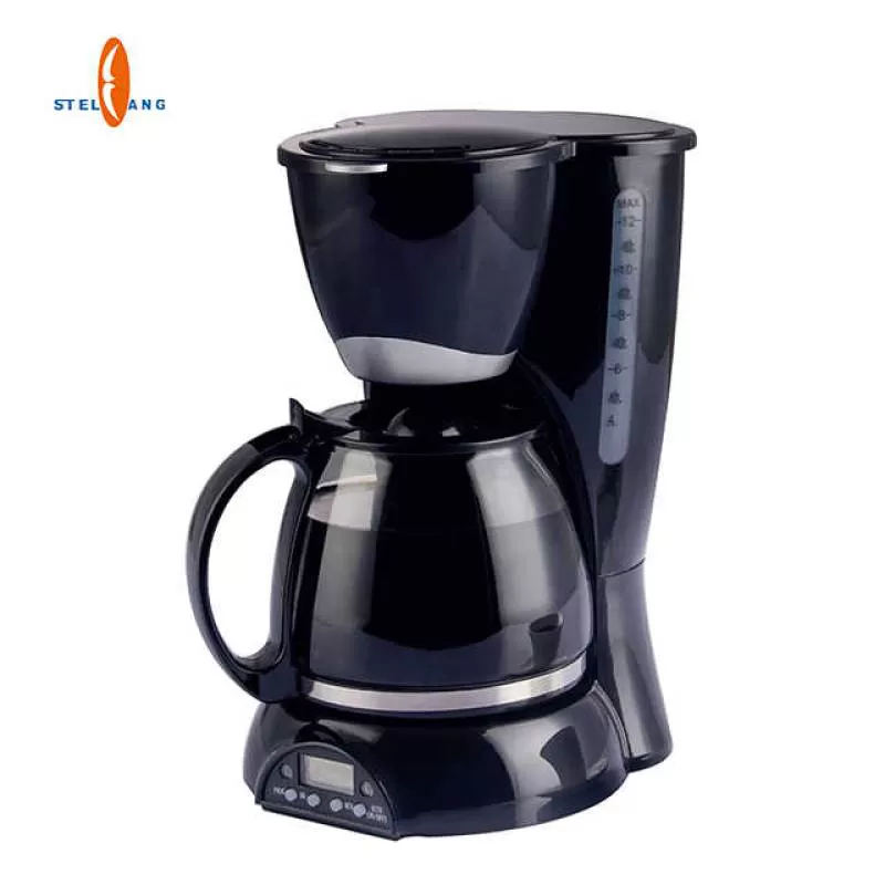 Auto Electric One Button Filter Coffee Maker 12 Cup Electric Drip Coffee Machine With Warm Plate 